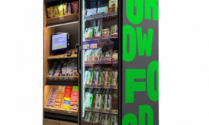 Grow Food запустил вендинговую торговлю — микромаркеты устанавливают в офисах крупных компаний