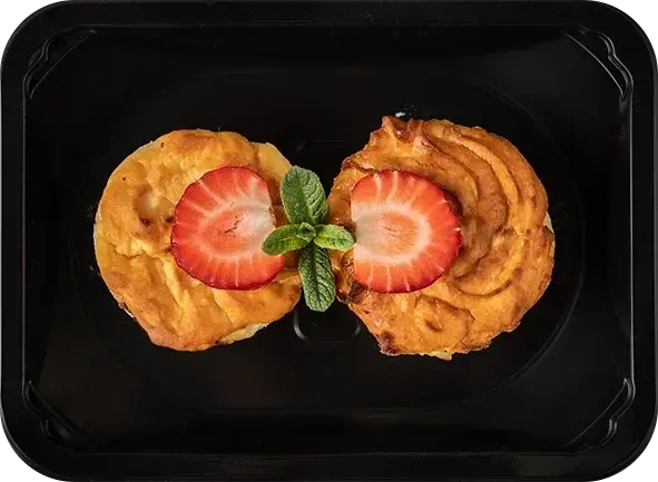 Сырники с клубникой